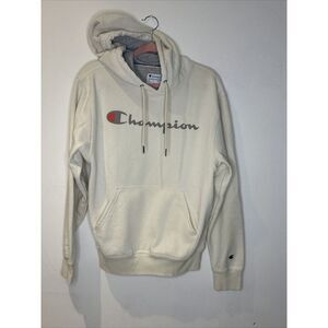 Champion‎ Men's Powerblend Graphic Script Logo Pullover Hoodie Small S